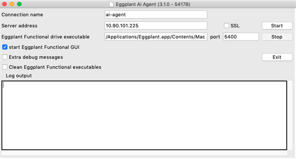 The Eggplant AI Agent window on Mac