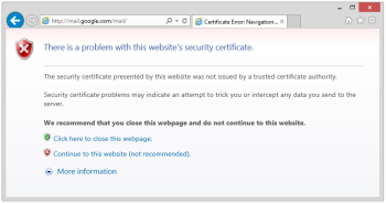 HTTPS security error in Internet Explorer